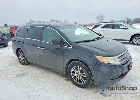 2011 Honda Odyssey Ex from USA, damaged, VIN 5FNRL5H46BB011866